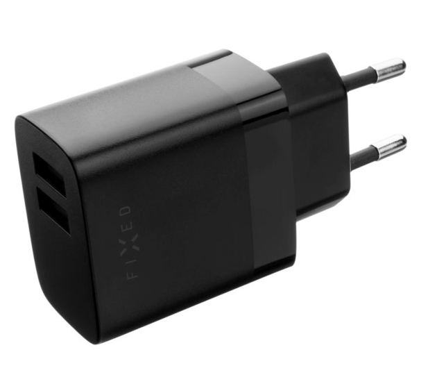 FIXED Ładowarka sieciowa 17W 2xUSB-A czarny FIXC17N-2U-BK - 1342402 - zdjęcie 2